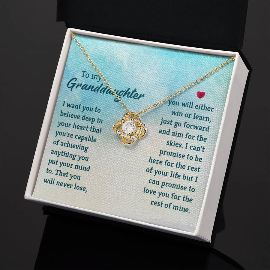 Granddaughter Necklace from Grandma, Special Birthday Gifts for Granddaughter from Nana