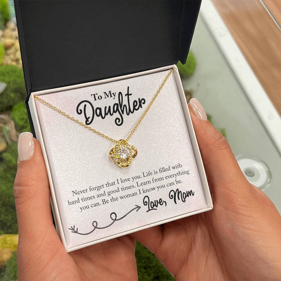 To My Daughter Necklace from Mom, Learn from Everything You Can