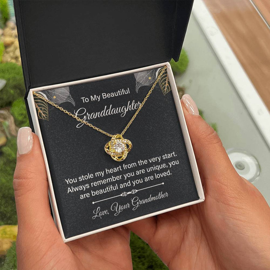 To My Granddaughter Necklace from Nana, Birthday Present for Granddaughter from Grandma