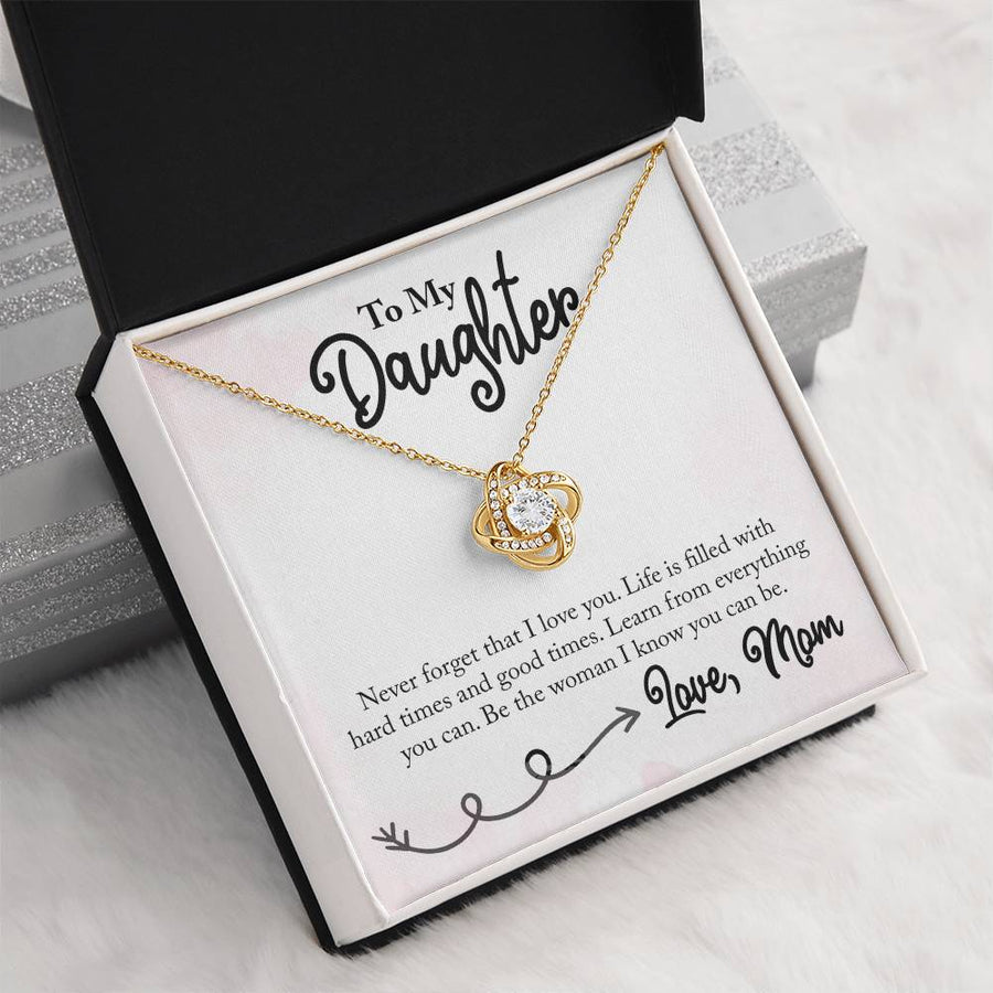 To My Daughter Necklace from Mom, Learn from Everything You Can