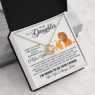 Load image into Gallery viewer, To My Daughter Necklace from Dad, Birthday Gifts for Daughter, I&amp;#39;m Proud to Be Your Father

