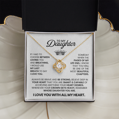 Load image into Gallery viewer, Birthday Daughter Necklace, When the Pages of My Life End You Will Be the Most Beautiful Chapters
