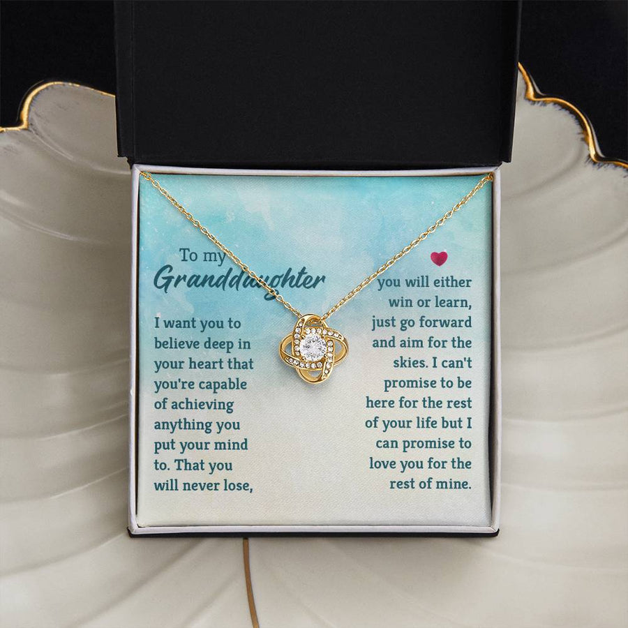 Granddaughter Necklace from Grandma, Special Birthday Gifts for Granddaughter from Nana