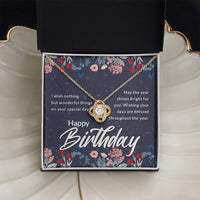 Load image into Gallery viewer, Birthday Gifts for Her, Birthday Love Knot Necklace for Women
