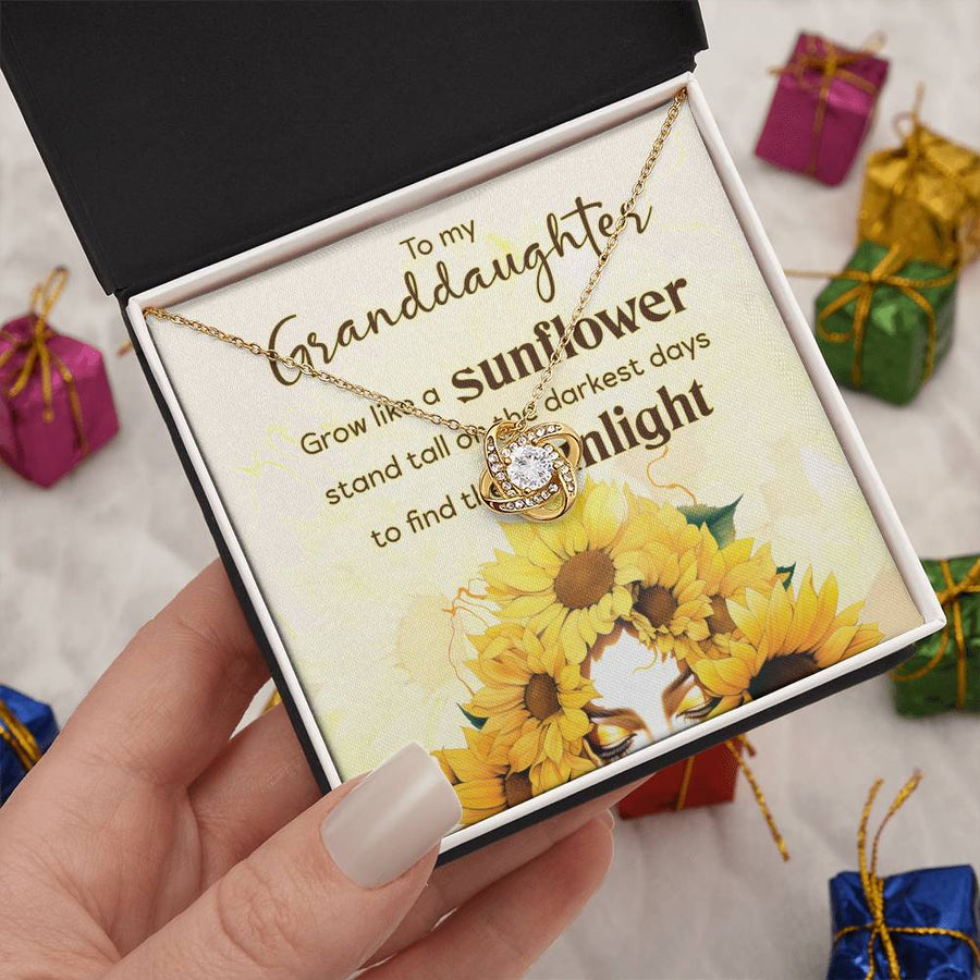 Women Christmas Necklace for Granddaughter from Mimi, Birthday Gifts for Granddaughter from Grandpa