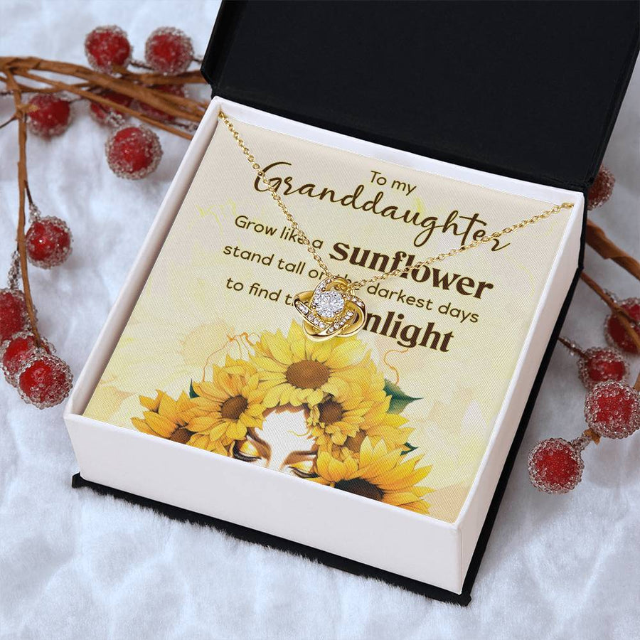 Women Christmas Necklace for Granddaughter from Mimi, Birthday Gifts for Granddaughter from Grandpa