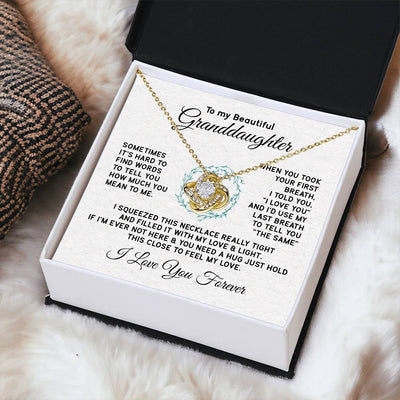 Load image into Gallery viewer, To My Granddaughter Necklace, Sometimes It&amp;#39;s Hard to Find Words to Tell You How Much You Mean to Me
