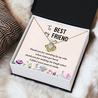 Load image into Gallery viewer, Best Friend Gifts for Birthday, Friendship Knot Necklace Silver, Meaningful Friendship Gifts
