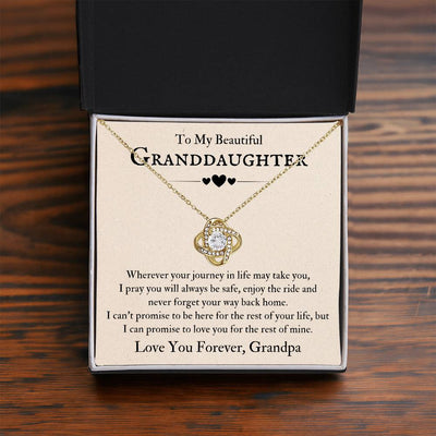 Load image into Gallery viewer, To My Beautiful Granddaughter Necklace from Grandpa, Never Forget Your Way Back Home
