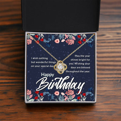Load image into Gallery viewer, Birthday Gifts for Her, Birthday Love Knot Necklace for Women
