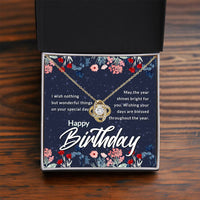 Load image into Gallery viewer, Birthday Gifts for Her, Birthday Love Knot Necklace for Women
