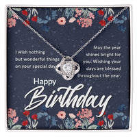 Load image into Gallery viewer, Birthday Gifts for Her, Birthday Love Knot Necklace for Women
