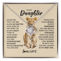 Load image into Gallery viewer, To My Daughter Never Feel That You Are Alone No Matter How near or Far Apart I'm Always Right There
