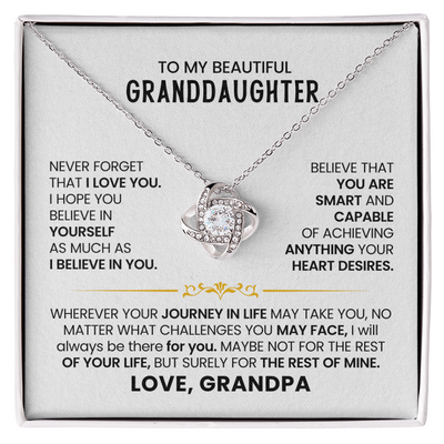 Load image into Gallery viewer, To My Beautiful Granddaughter Necklace, Believe in Yourself as Much as I Believe in You
