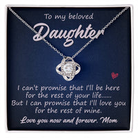 Load image into Gallery viewer, To My Daughter Necklace from Mom, Meaningful Necklaces for Daughter from Mom
