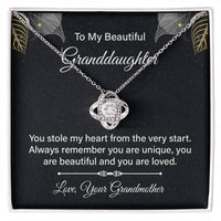 Load image into Gallery viewer, To My Granddaughter Necklace from Nana, Birthday Present for Granddaughter from Grandma
