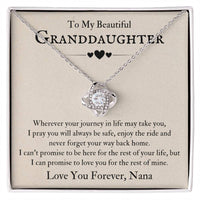 Load image into Gallery viewer, To My Beautiful Granddaughter Necklace from Nana, Never Forget Your Way Back Home
