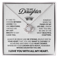 Load image into Gallery viewer, Birthday Daughter Necklace, When the Pages of My Life End You Will Be the Most Beautiful Chapters

