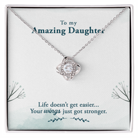 Load image into Gallery viewer, To My Daughter Necklace – Personalized Gift from Mom or Dad | Meaningful Birthday Jewelry for Her
