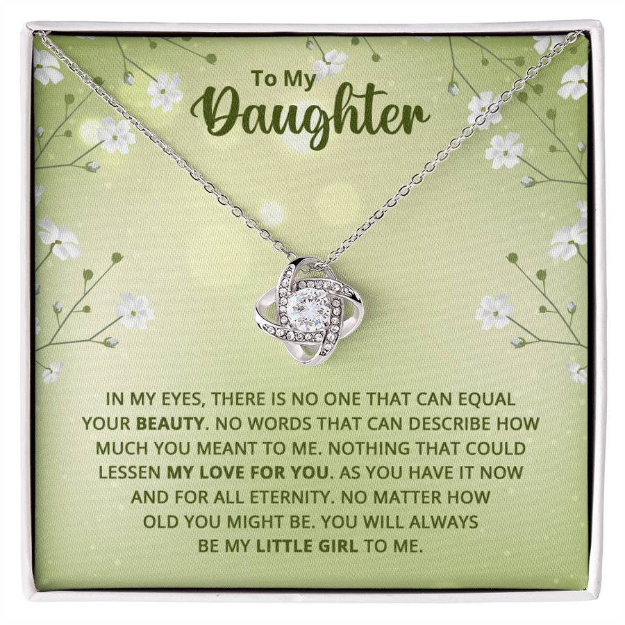 To My Daughter Necklace from Mom, Birthday Necklace for Daughter from Mom and Dad