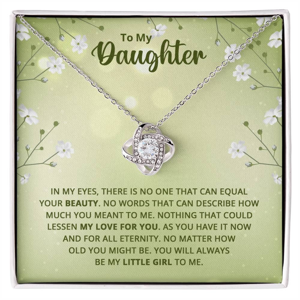 To My Daughter Necklace from Mom, Birthday Necklace for Daughter from Mom and Dad