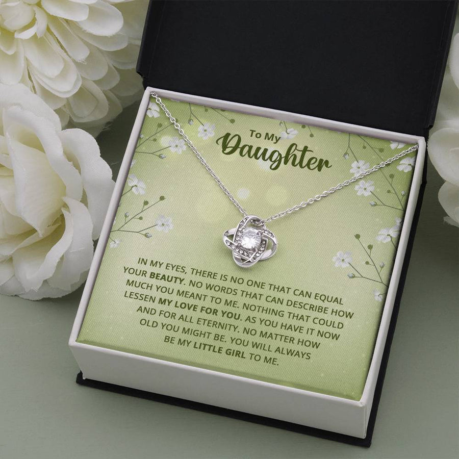 To My Daughter Necklace from Mom, Birthday Necklace for Daughter from Mom and Dad
