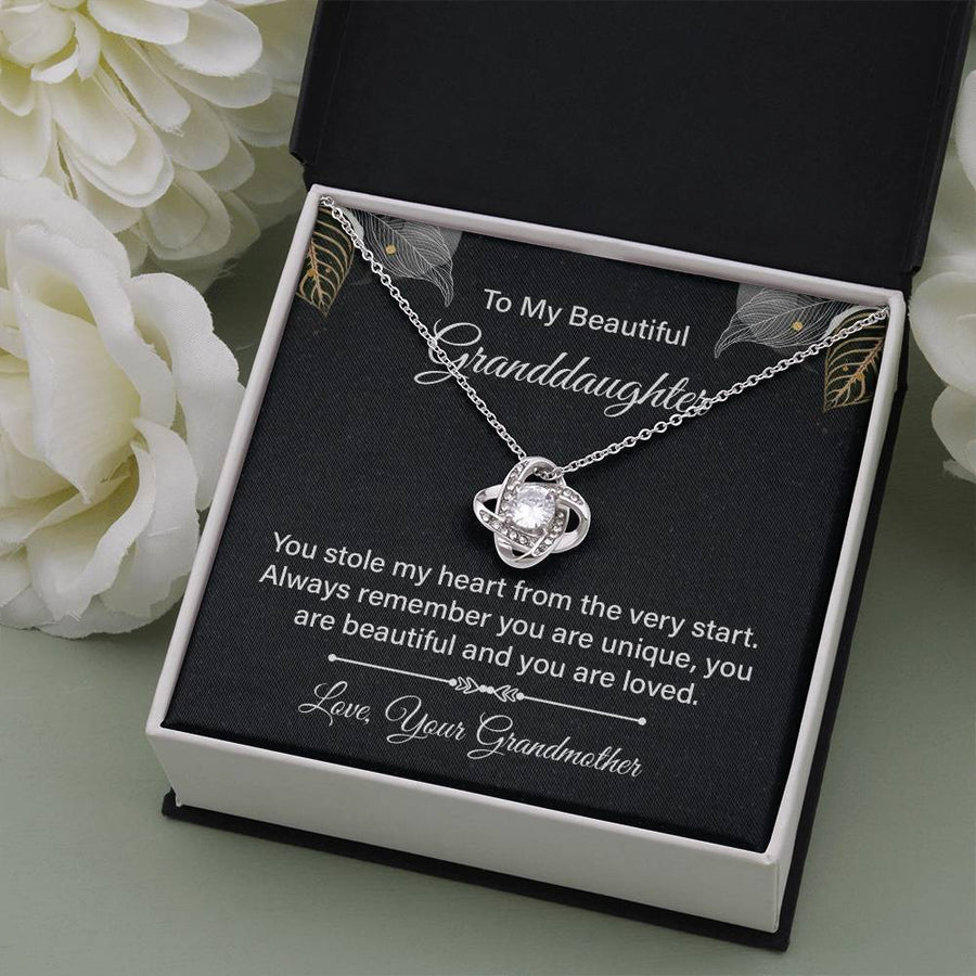 To My Granddaughter Necklace from Nana, Birthday Present for Granddaughter from Grandma