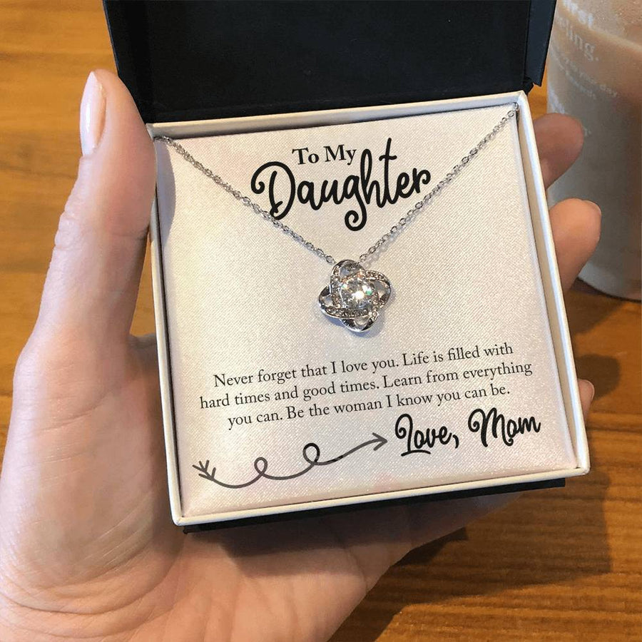 To My Daughter Necklace from Mom, Learn from Everything You Can