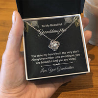 Load image into Gallery viewer, To My Granddaughter Necklace from Nana, Birthday Present for Granddaughter from Grandma
