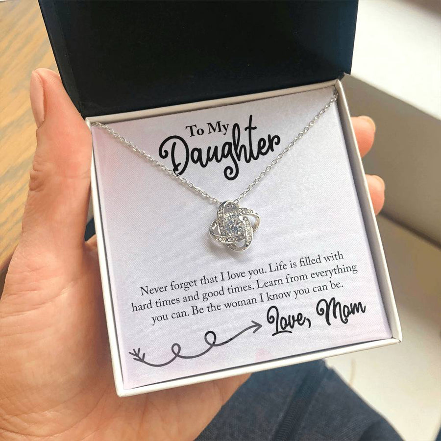 To My Daughter Necklace from Mom, Learn from Everything You Can