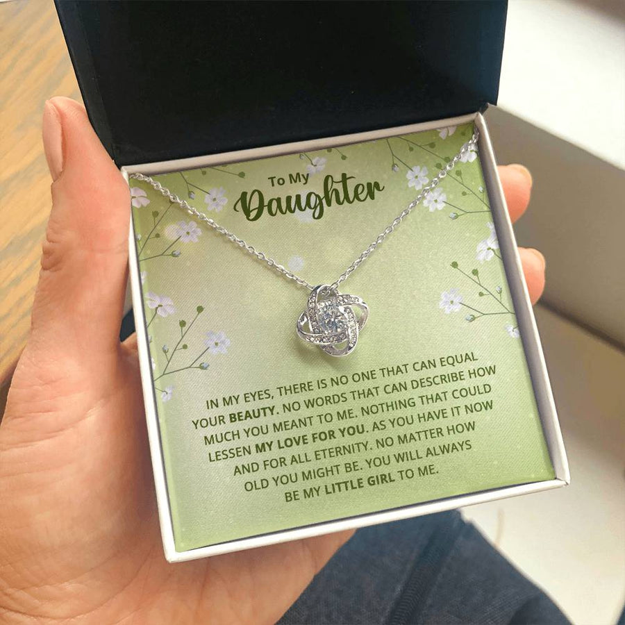 To My Daughter Necklace from Mom, Birthday Necklace for Daughter from Mom and Dad