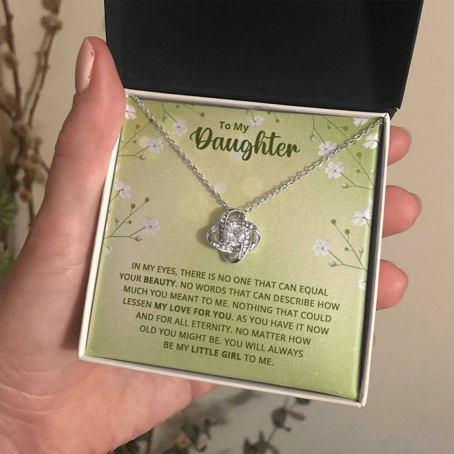 To My Daughter Necklace from Mom, Birthday Necklace for Daughter from Mom and Dad