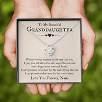 Load image into Gallery viewer, To My Beautiful Granddaughter Necklace from Nana, Never Forget Your Way Back Home

