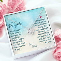 Load image into Gallery viewer, To My Daughter Necklace from Dad, The Best Things That Ever Happened to Me
