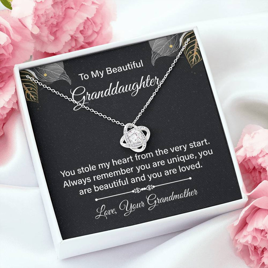 To My Granddaughter Necklace from Nana, Birthday Present for Granddaughter from Grandma