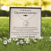Load image into Gallery viewer, To My Beautiful Granddaughter Necklace from Grandpa, Never Forget Your Way Back Home
