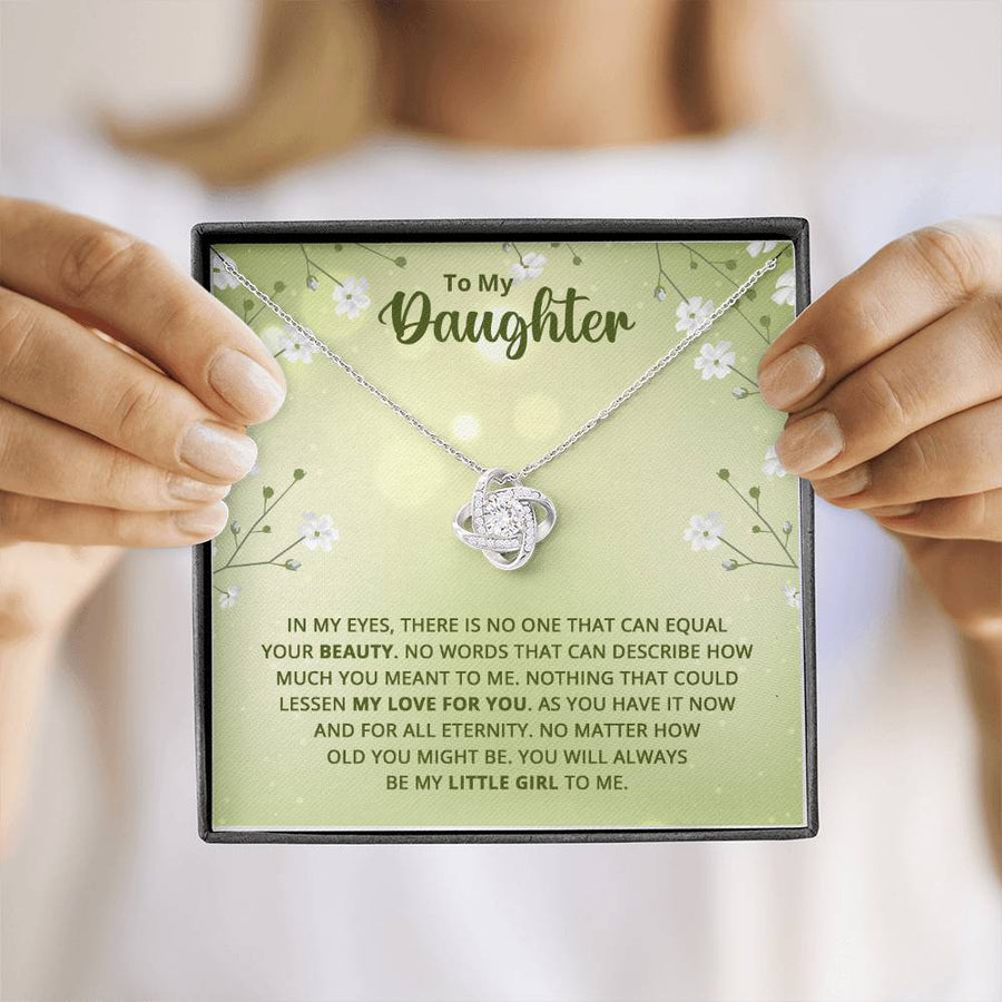To My Daughter Necklace from Mom, Birthday Necklace for Daughter from Mom and Dad