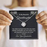 Load image into Gallery viewer, To My Granddaughter Necklace from Nana, Birthday Present for Granddaughter from Grandma
