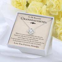 Load image into Gallery viewer, To My Beautiful Granddaughter Necklace from Grandpa, Never Forget Your Way Back Home
