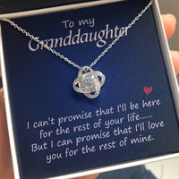 Load image into Gallery viewer, To My Granddaughter Necklace from From Grandma, Women Love Knot Necklace for Granddaughter
