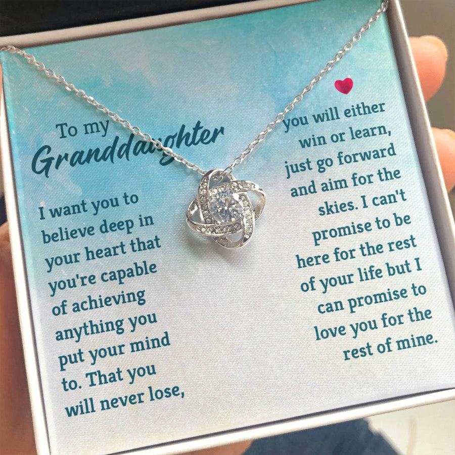Granddaughter Necklace from Grandma, Special Birthday Gifts for Granddaughter from Nana