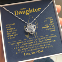 Load image into Gallery viewer, To My Daughter Necklace, Daughter Necklaces from Mom and Dad, Birthday Gifts from Mother or Father
