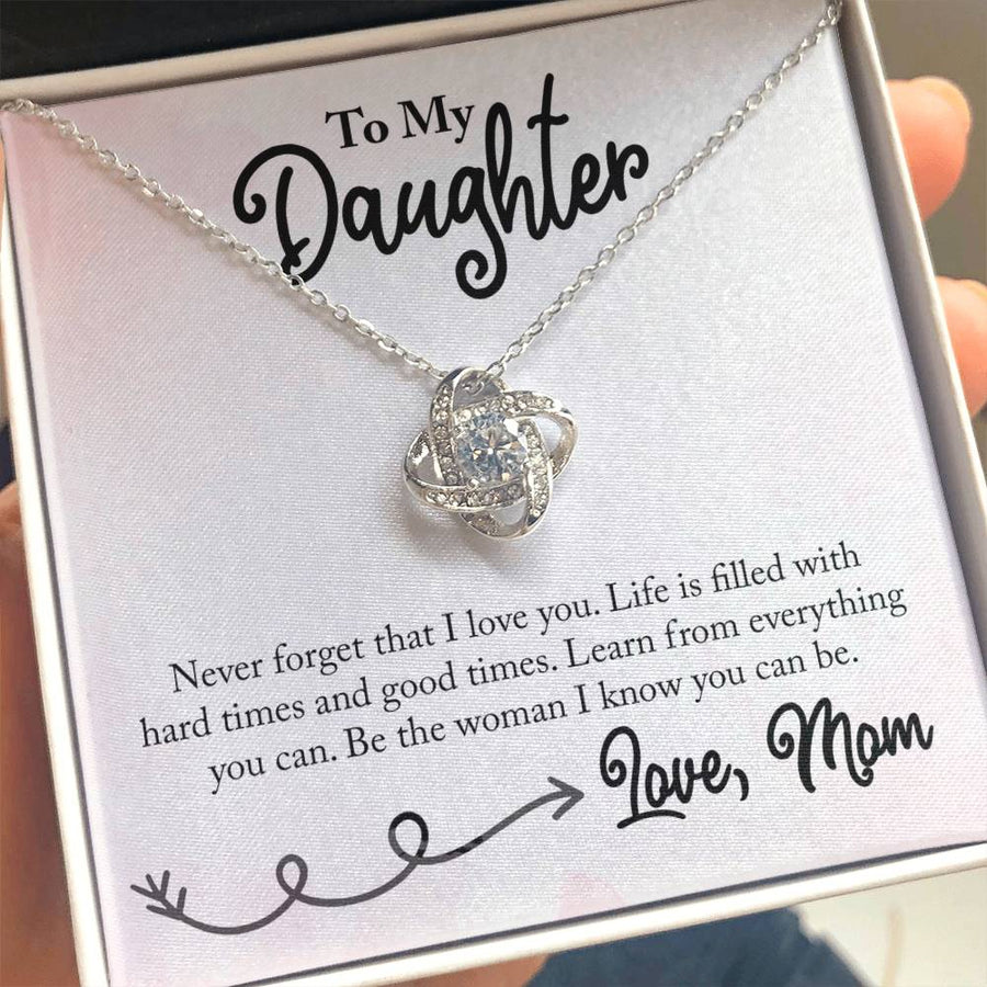 To My Daughter Necklace from Mom, Learn from Everything You Can