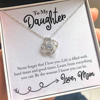 Load image into Gallery viewer, To My Daughter Necklace from Mom, Learn from Everything You Can
