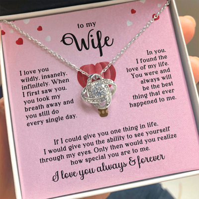 Load image into Gallery viewer, To My Wife Necklace, When I First Saw You, You Took My Breath Away and You Still Do Every Single Day

