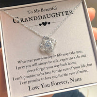 Load image into Gallery viewer, To My Beautiful Granddaughter Necklace from Nana, Never Forget Your Way Back Home
