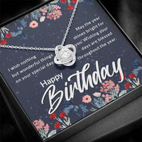 Load image into Gallery viewer, Birthday Gifts for Her, Birthday Love Knot Necklace for Women
