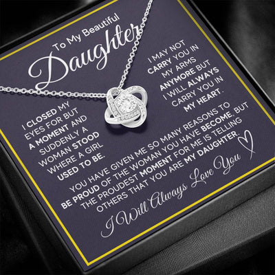 Load image into Gallery viewer, Daughter Gifts from Mom and Dad, Necklace &amp;amp; Message Card &amp;amp; LED Gift Box for Birthday, or Christmas
