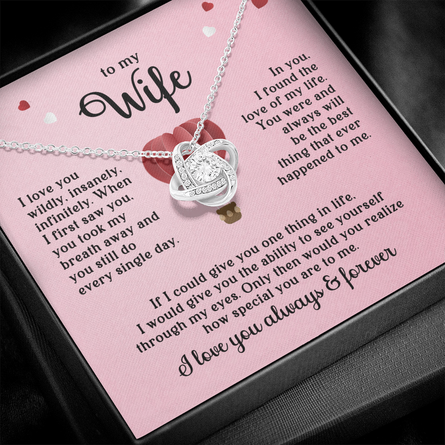 To My Wife Necklace, When I First Saw You, You Took My Breath Away and You Still Do Every Single Day