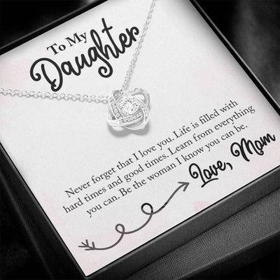 Load image into Gallery viewer, To My Daughter Necklace from Mom, Learn from Everything You Can
